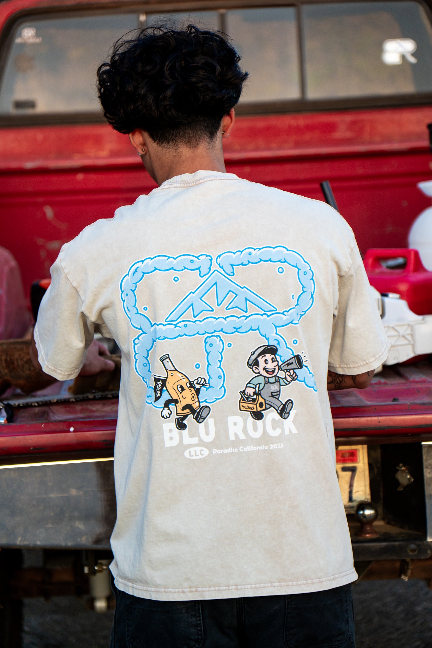 Toon Cloud Monogram Tee