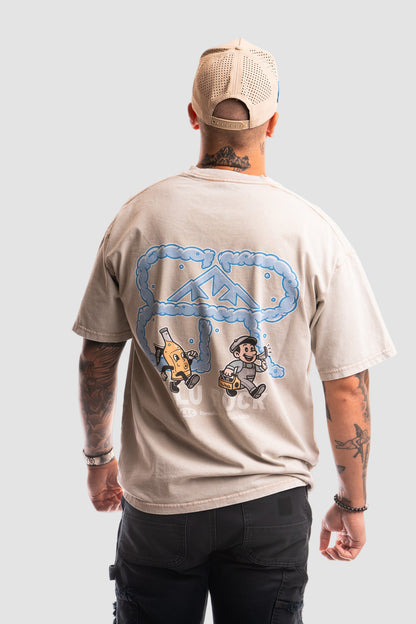 Toon Cloud Monogram Tee